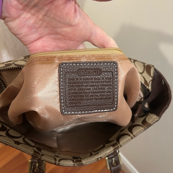 Coach copy Y2K Patchwork Tote Bag - Brown, Pink, Gold - Picture 4 of 10